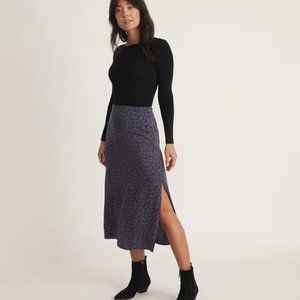 [Marine Layer - like new] Ryan slip skirt in cheetah